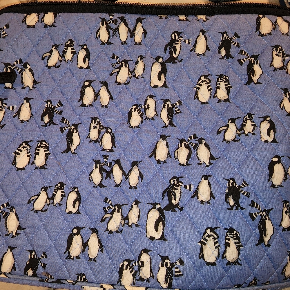 Vera Bradley laptop sleeve (blue penguins)